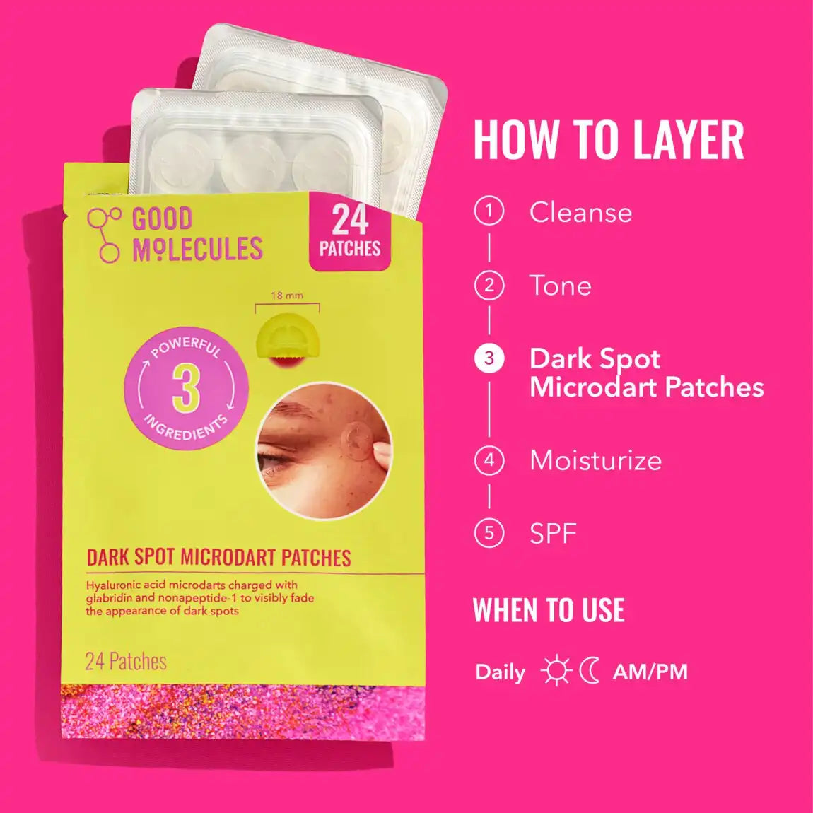 Good Molecules Dark Spot Microdart Patches 24 Patches