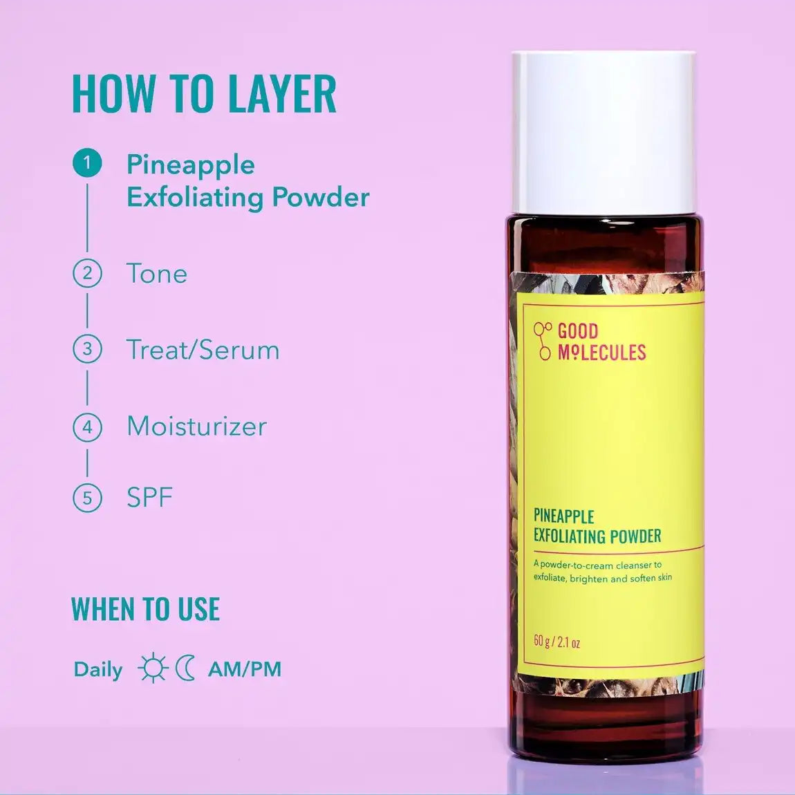 Good Molecules Pineapple Exfoliating Powder 60g