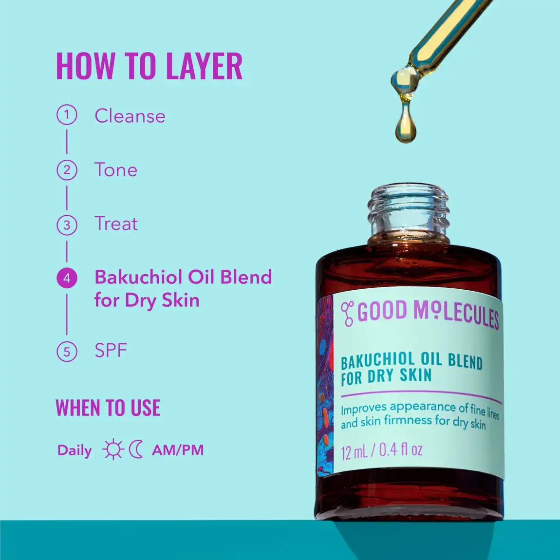 Good Molecules Bakuchiol Oil Blend for Dry Skin