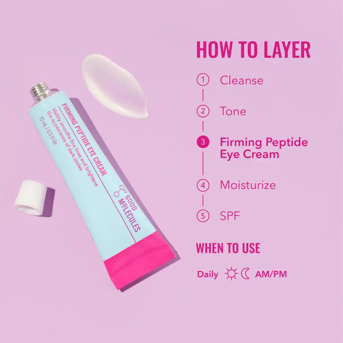Good Molecules Firming Peptide Eye Cream 15ml
