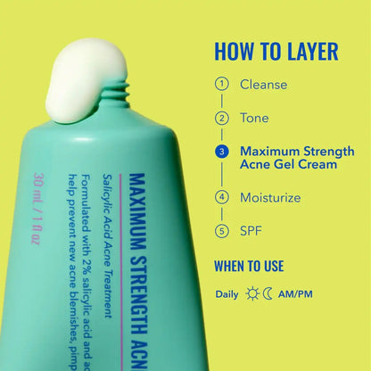 Good Molecules Maximum Strength Acne Gel Cream 30ml