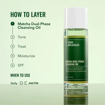 Good Molecules Matcha Dual-Phase Cleansing Oil 100ml