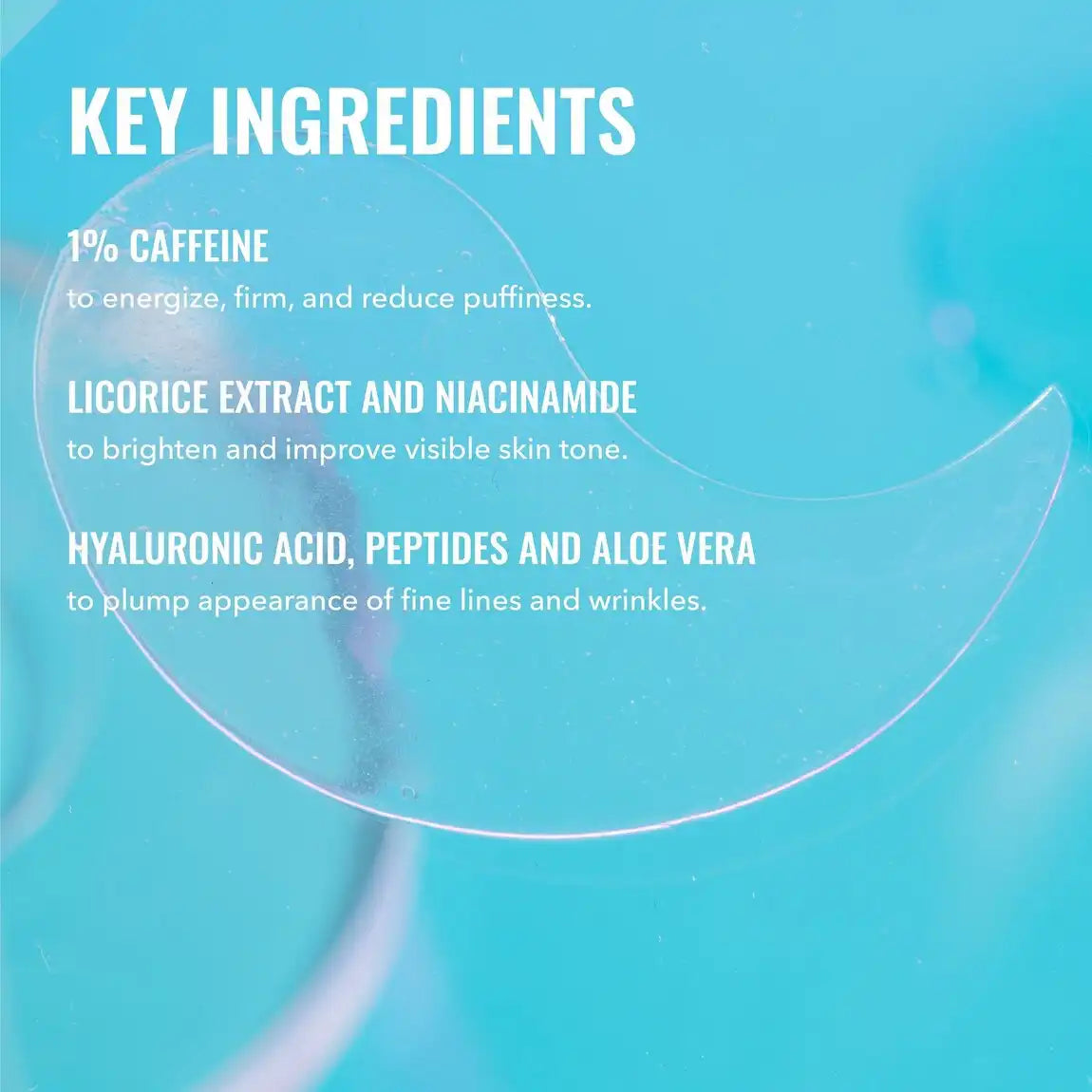 Good Molecules Caffeine Energizing Hydrogel Eye Patches 60ct