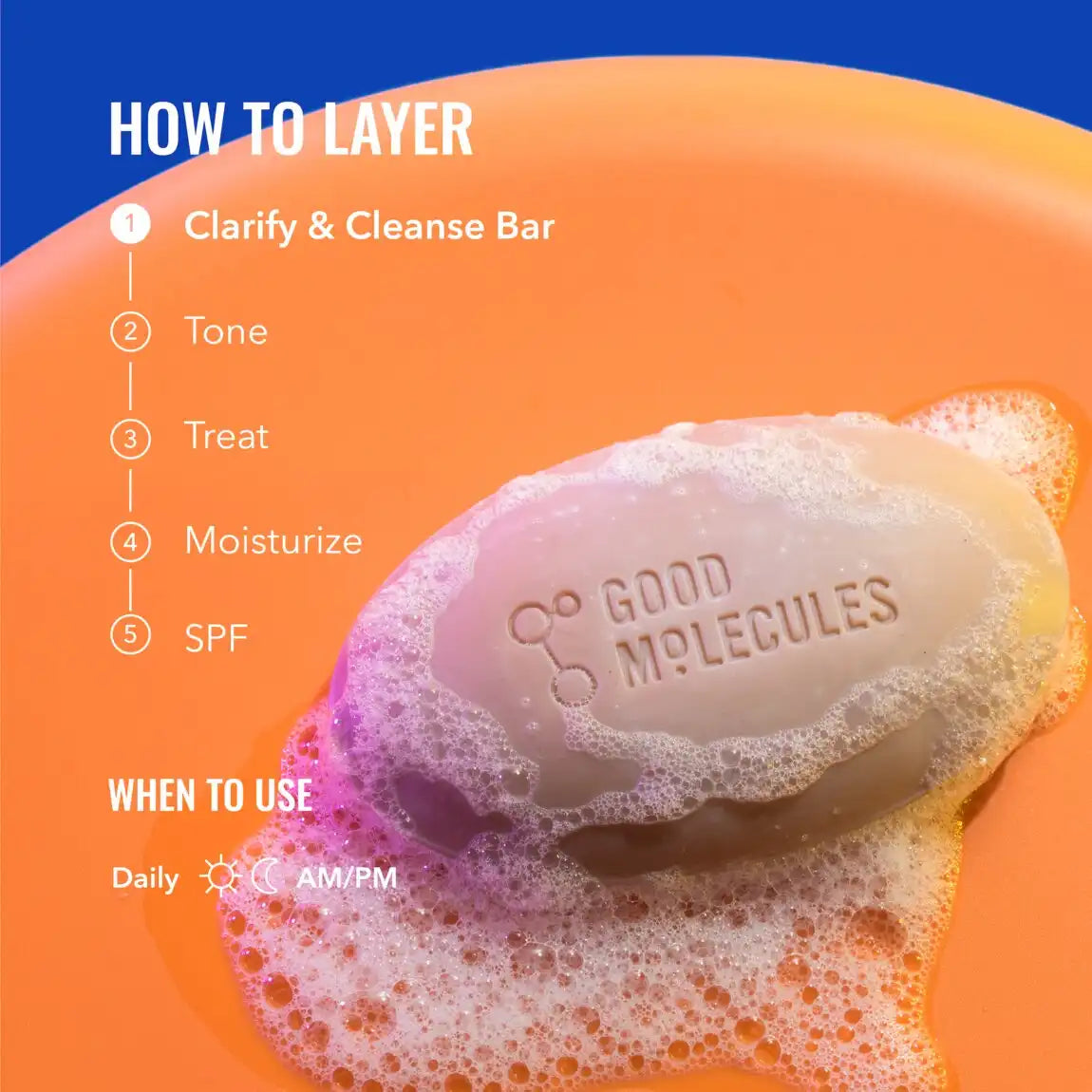 Good Molecules Clarify & Cleanse Bar 1 Bar