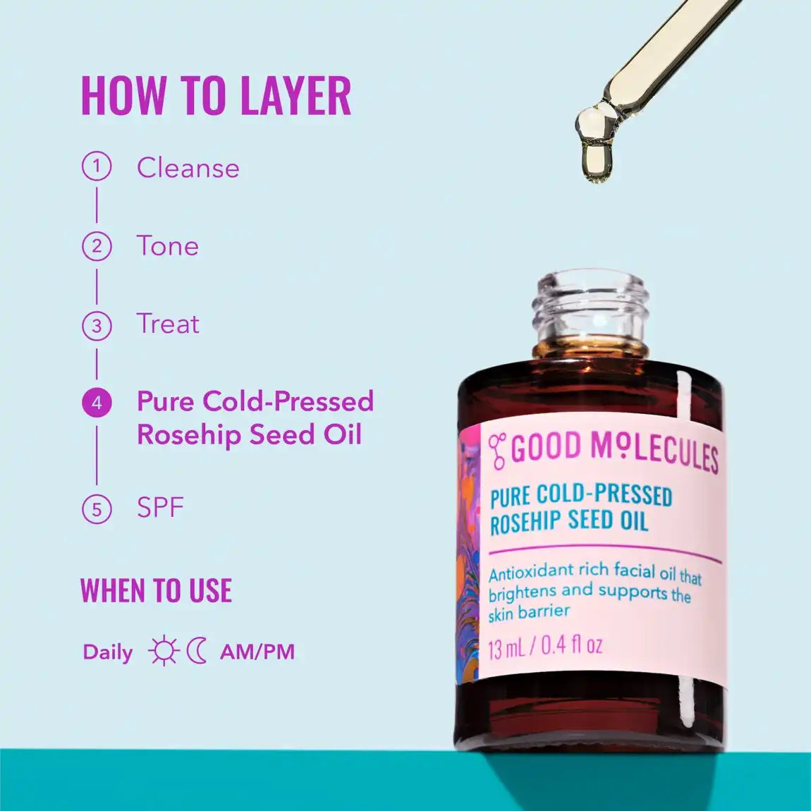 Good Molecules Pure Cold-Pressed Rosehip Seed Oil