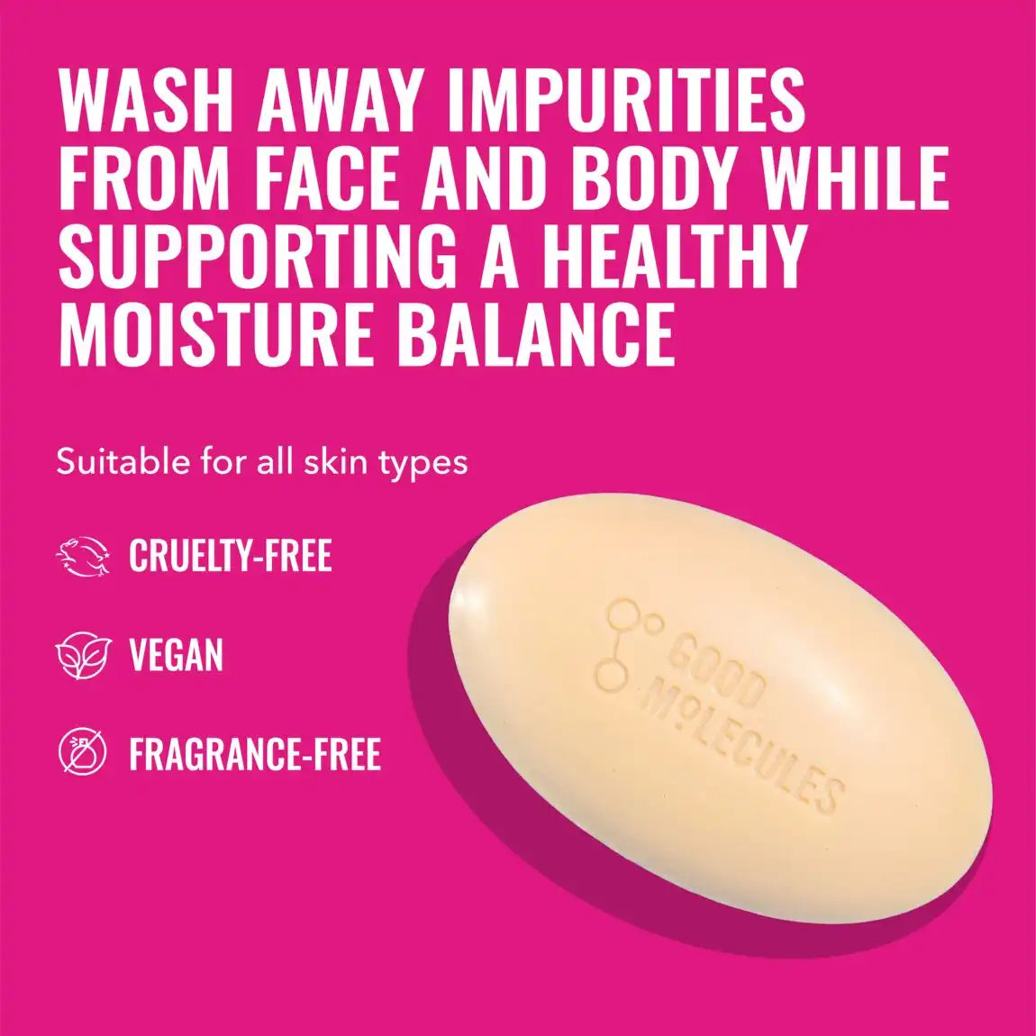 Good Molecules Hydrate & Cleanse Bar 1 Bar